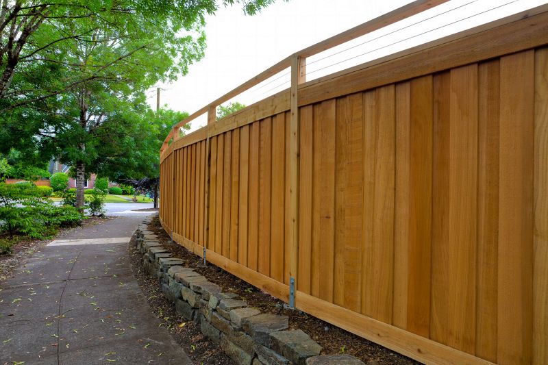 Finished Wood Fence