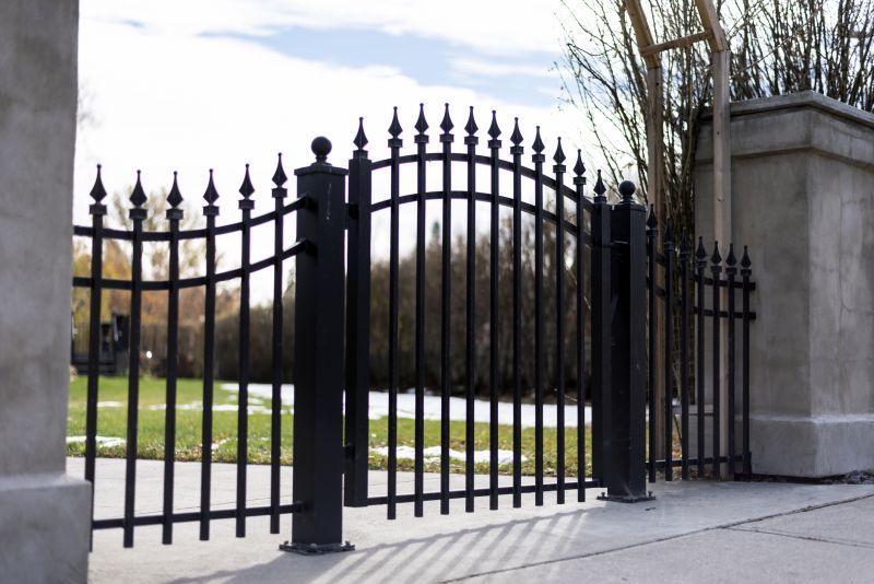Gothic Iron Fence Installation